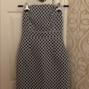 Navy and silver Lilly Pulitzer strapless